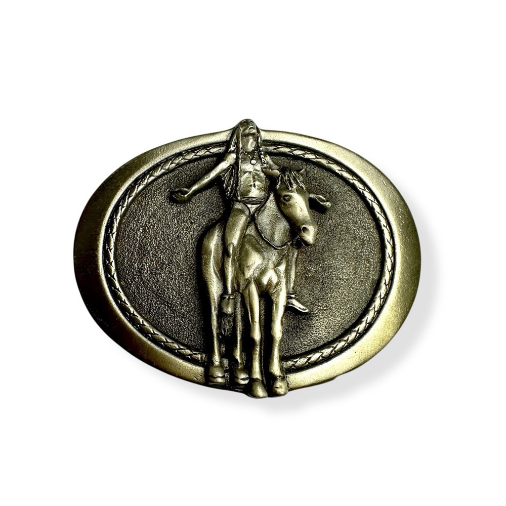 VTG Appeal To The Great Spirit Belt Buckle M&M Limited‎ USA 1982 Native American